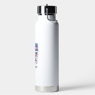 Unicorn Stay Wild Stay Magical Commercial Typograp Water Bottle