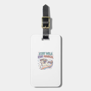 Unicorn Stay Wild Stay Magical Trendy Product Grap Luggage Tag