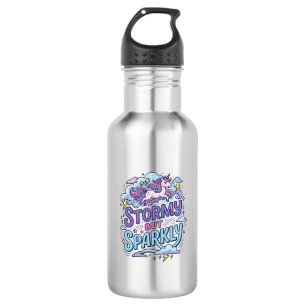 Unicorn Stormy but Sparkly Retro Style Cute Gift D 532 Ml Water Bottle