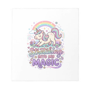 Unicorn Stretching Into My Magic Bold Typography S Notepad