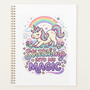 Unicorn Stretching Into My Magic Bold Typography S Planner