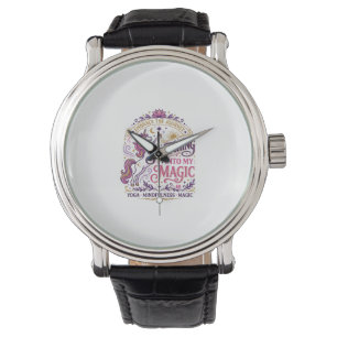 Unicorn Stretching Into My Magic Stylish White Bac Watch