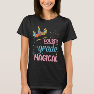 Unicorn Student Teacher Back School Fourth Grade I T-Shirt