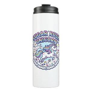 Unicorn Sugar Rush Unicorn Funny Cute Gift Design_ Thermal Tumbler