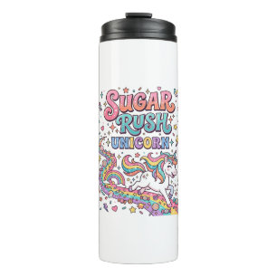 Unicorn Sugar Rush Unicorn Kawaii Marketplace Artw Thermal Tumbler