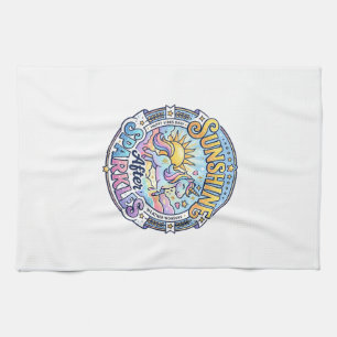 Unicorn Sunshine After Sparkles POD Ready Marketpl Tea Towel