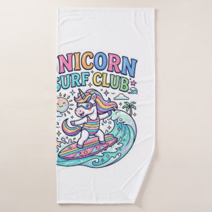 Unicorn Surf Club Bath Towel