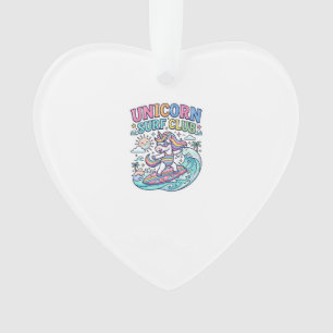 Unicorn Surf Club Ornament