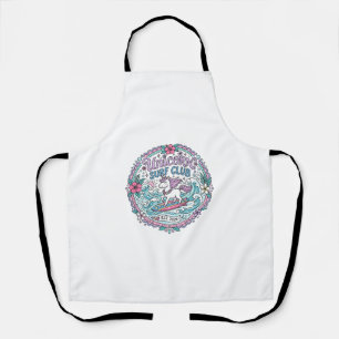 Unicorn Surf Club Playful Shirt Graphic_1 Apron