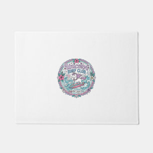 Unicorn Surf Club Playful Shirt Graphic_1 Doormat
