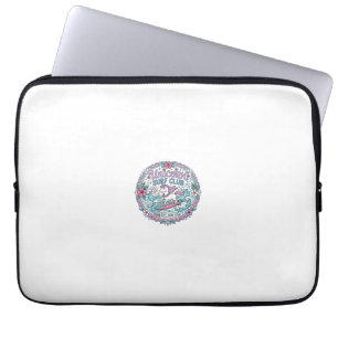 Unicorn Surf Club Playful Shirt Graphic_1 Laptop Sleeve