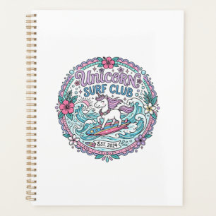 Unicorn Surf Club Playful Shirt Graphic_1 Planner