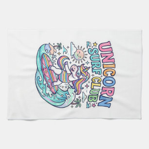 Unicorn Surf Club Tea Towel