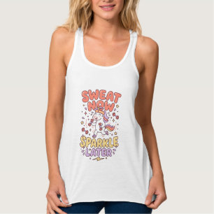 Unicorn Sweat Now Sparkle Later Print Ready Zazzle Singlet