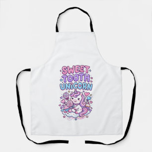 Unicorn Sweet Tooth Unicorn Cute Pastel Cute Gift  Apron