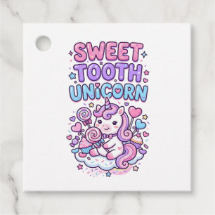 Unicorn Sweet Tooth Unicorn Cute Pastel Cute Gift Favour Tags