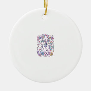 Unicorn Sweet Tooth Unicorn Original Merch Design_ Ceramic Tree Decoration