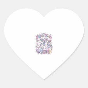 Unicorn Sweet Tooth Unicorn Original Merch Design_ Heart Sticker