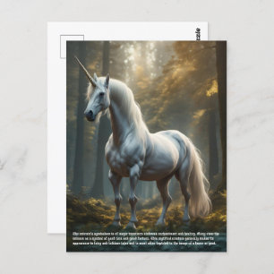 Unicorn Symbolism Postcard