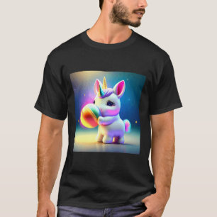Unicorn T shirt Girls Kids Rainbow
