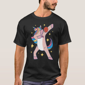 Unicorn Table Tennis Bat Dabbing Table Tennis T-Shirt