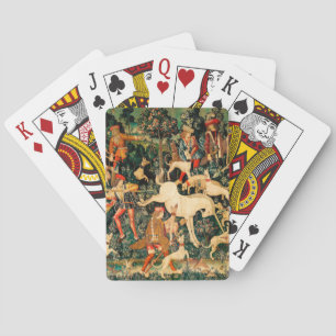 Unicorn Tapestries Defends Hunt  Playing Cards