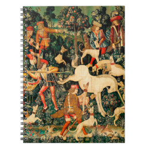 Unicorn Tapestries Defends Mediaeval Myth Legend  Notebook