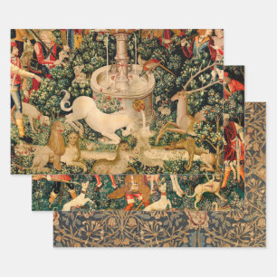 Unicorn Tapestries Found Legend Mythical Wrapping Paper Sheet