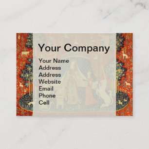 Unicorn Tapestries Lady Legend Mediaeval Business Card