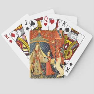 Unicorn Tapestries Lady Legend Mediaeval Playing Cards