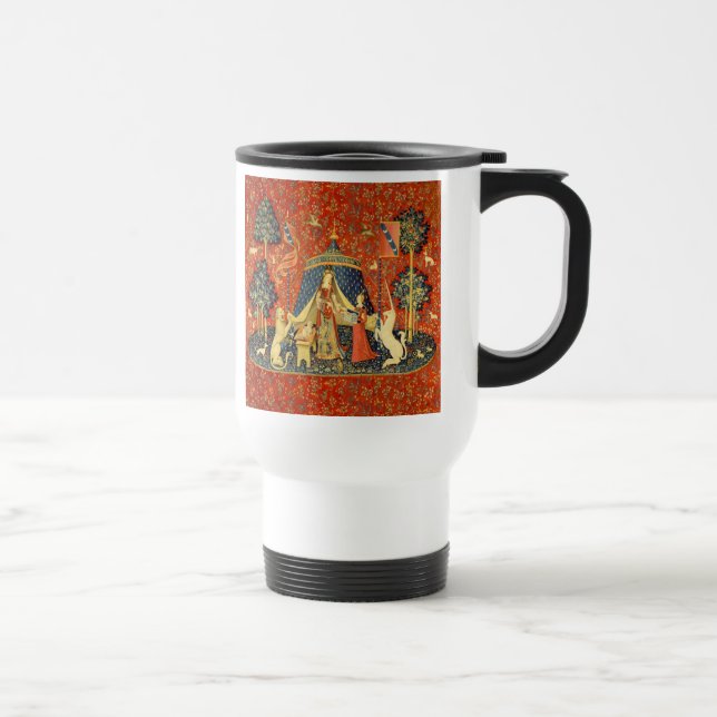 Unicorn Tapestries Lady Legend Mediaeval Travel Mug (Right)