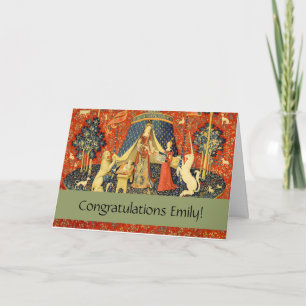 Unicorn Tapestries Lady Legend Myth Mediaeval Art Card