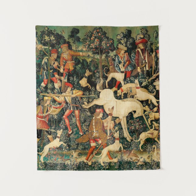 Unicorn Tapestries Mediaeval Classic Defends Hunt  (Front)