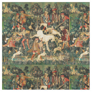 Unicorn Tapestries Mediaeval Classic Defends Hunt  Fabric