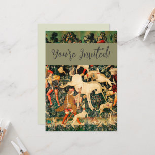 Unicorn Tapestries Mediaeval Classic Defends Hunt Invitation