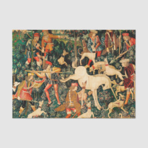 Unicorn Tapestries Mediaeval Classic Defends Hunt  Tissue Paper