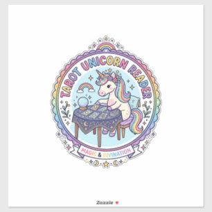Unicorn Tarot Unicorn Reader Funny Shirt Graphic_1
