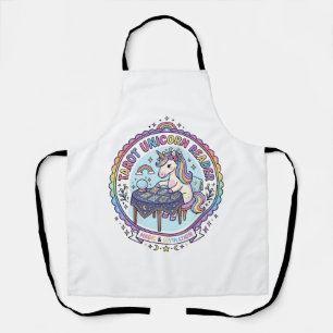 Unicorn Tarot Unicorn Reader Funny Shirt Graphic_1 Apron