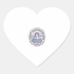 Unicorn Tarot Unicorn Reader Premium Funny Print o Heart Sticker