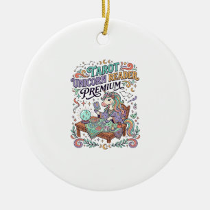 Unicorn Tarot Unicorn Reader Premium Kawaii Appare Ceramic Tree Decoration