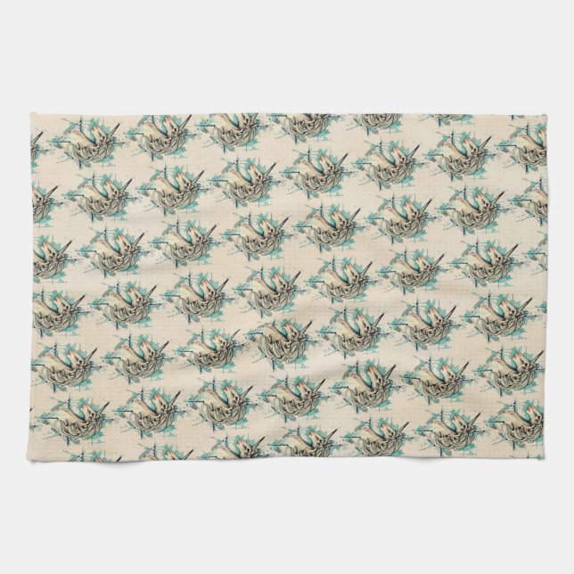 Unicorn Tea Towel (Horizontal)