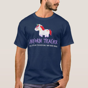 Unicorn Teacher Funny Cute Back School Teaching G T-Shirt
