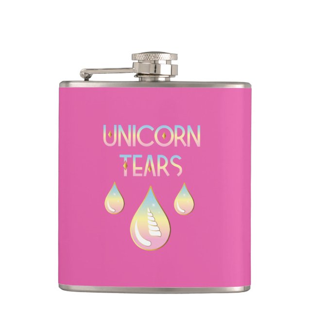 unicorn Tears Hip Flask (Front)