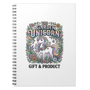 Unicorn The Garden Unicorn Commercial Vector Desig Notebook