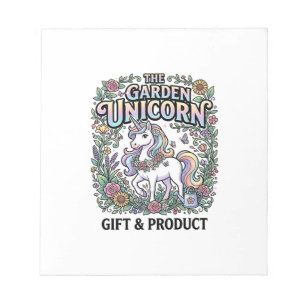Unicorn The Garden Unicorn Commercial Vector Desig Notepad
