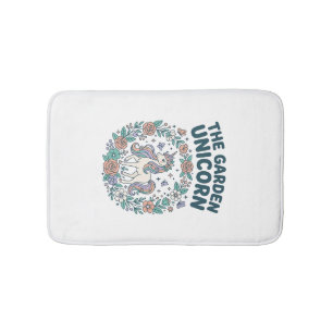 Unicorn The Garden Unicorn Trendy T-Shirt Design_1 Bath Mat