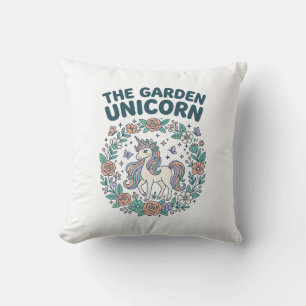 Unicorn The Garden Unicorn Trendy T-Shirt Design_1 Cushion