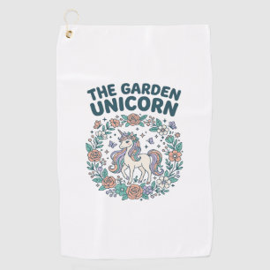 Unicorn The Garden Unicorn Trendy T-Shirt Design_1 Golf Towel