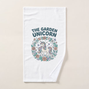 Unicorn The Garden Unicorn Trendy T-Shirt Design_1 Hand Towel