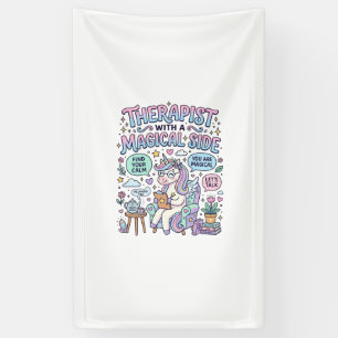 Unicorn Therapist with a Magical Side Gift Idea St Banner